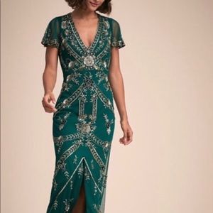 BHLDN Anthropologie Fatima Beaded Gown, size 2